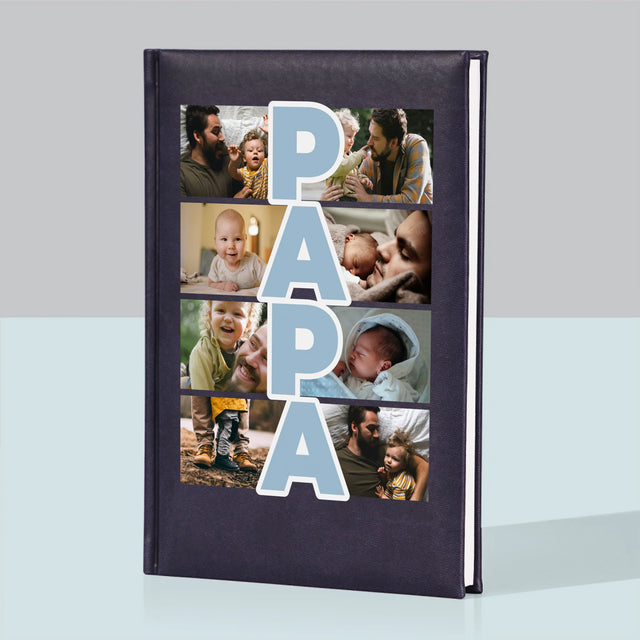 Fotocollage: Tekst Papa - Notitieboek