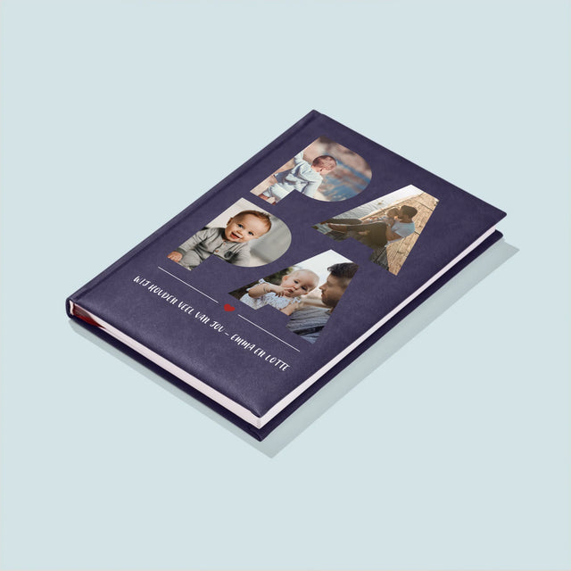 Woord Van Foto'S: Papa  - Notitieboek