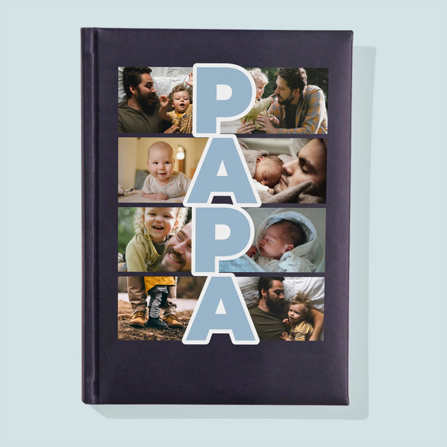 Fotocollage: Tekst Papa - Notitieboek
