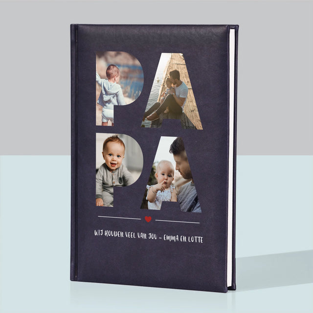 Woord Van Foto'S: Papa  - Notitieboek