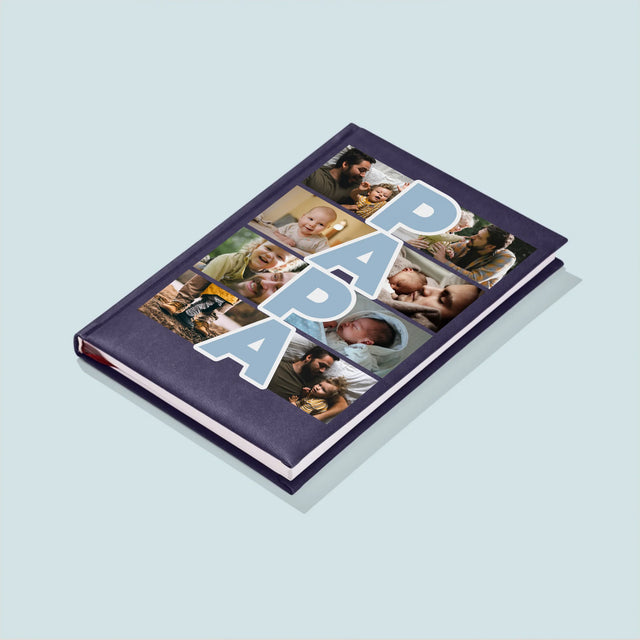 Fotocollage: Tekst Papa - Notitieboek
