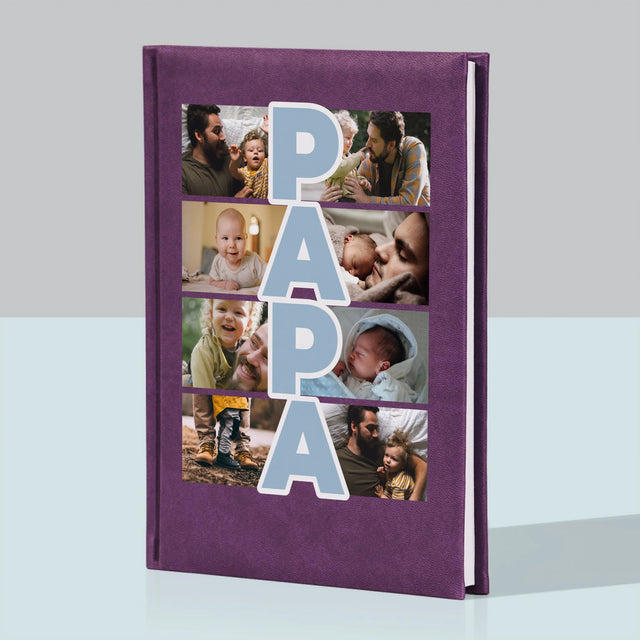 Fotocollage: Tekst Papa - Notitieboek