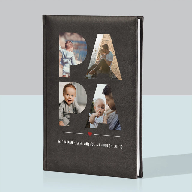 Woord Van Foto'S: Papa  - Notitieboek