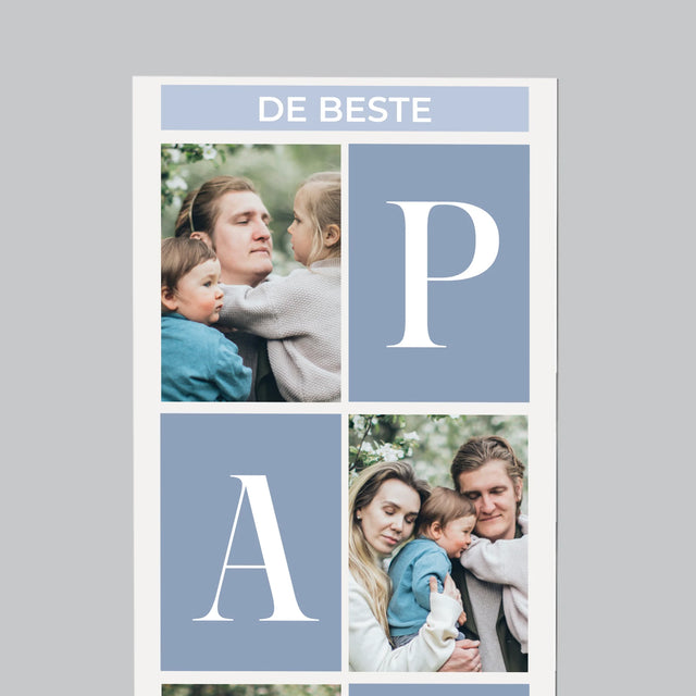 Fotocollage: Collage, De Beste Papa - Koelkast Magneet