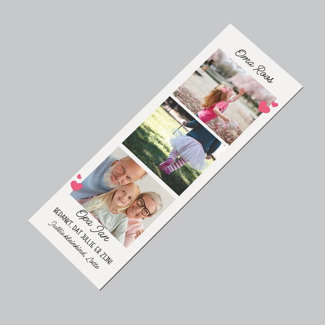 Foto En Handtekening: Bedankt, Aan De Grootuders - Koelkast Magneet