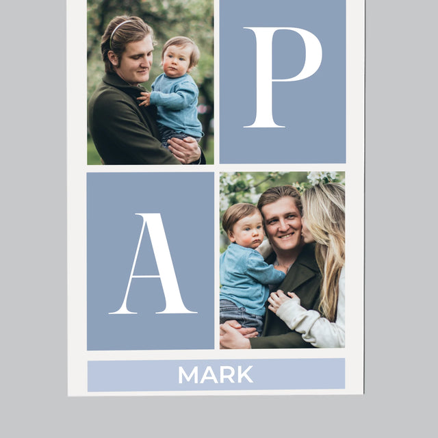 Fotocollage: Collage, De Beste Papa - Koelkast Magneet