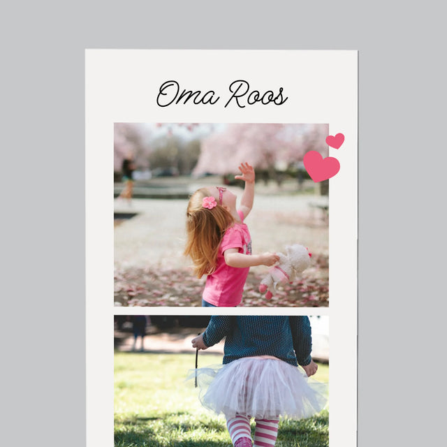 Foto En Handtekening: Bedankt, Aan De Grootuders - Koelkast Magneet