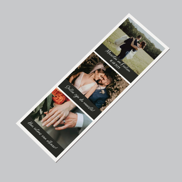 Foto En Handtekening: Trouwfoto - Koelkast Magneet