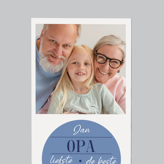 Fotocollage: Lieve Opa - Koelkast Magneet