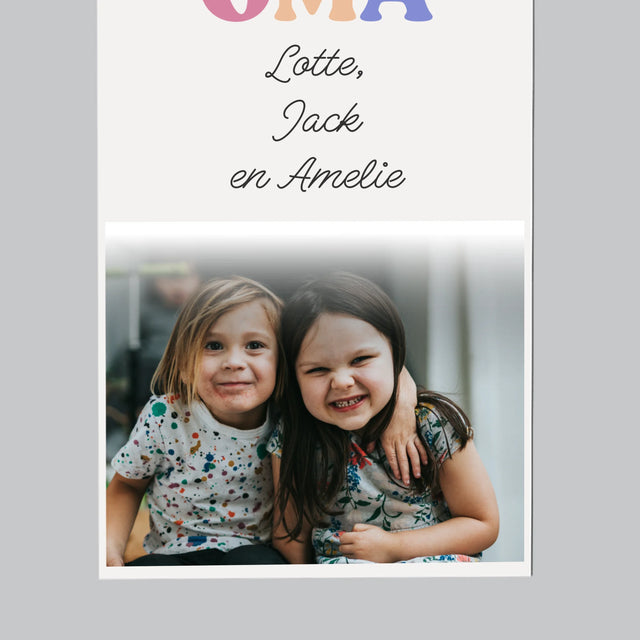 Fotocollage: Wij Houden Van Jou, Oma - Koelkast Magneet