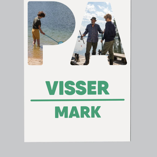 Woord Van Foto'S: Papa Visser - Koelkast Magneet