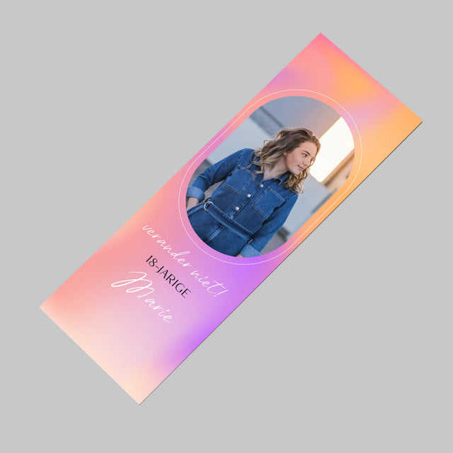 Foto En Handtekening: Verander Niet - Koelkast Magneet