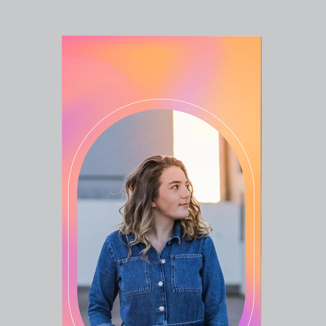 Foto En Handtekening: Verander Niet - Koelkast Magneet