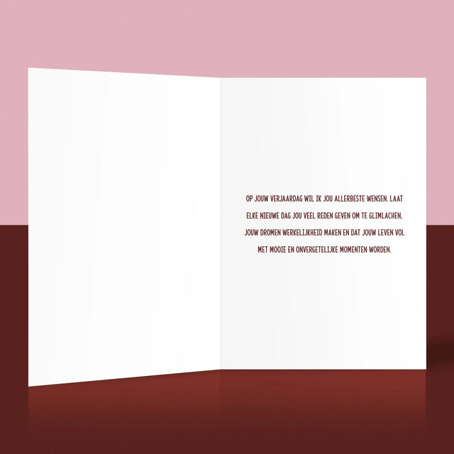 Vorm Van Foto'S: Verjaardagstaart - Wenskaart