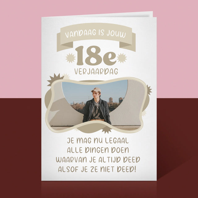 Foto En Handtekening: Legale Verjaardag - Wenskaart
