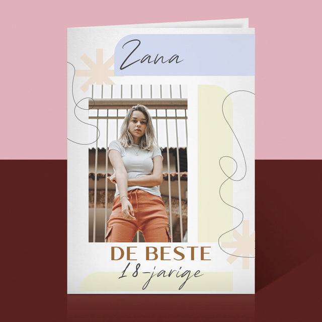 Foto En Handtekening: De Beste 18-Jarige - Wenskaart
