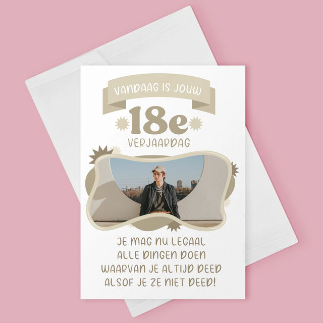 Foto En Handtekening: Legale Verjaardag - Wenskaart