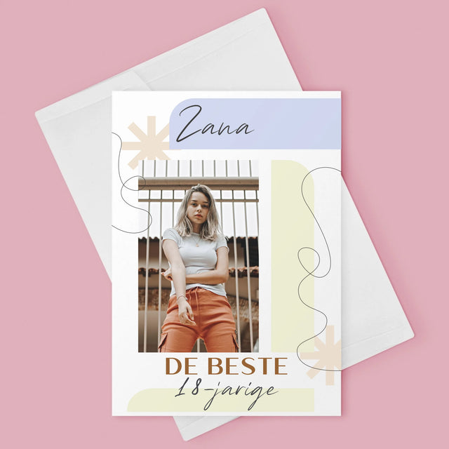 Foto En Handtekening: De Beste 18-Jarige - Wenskaart