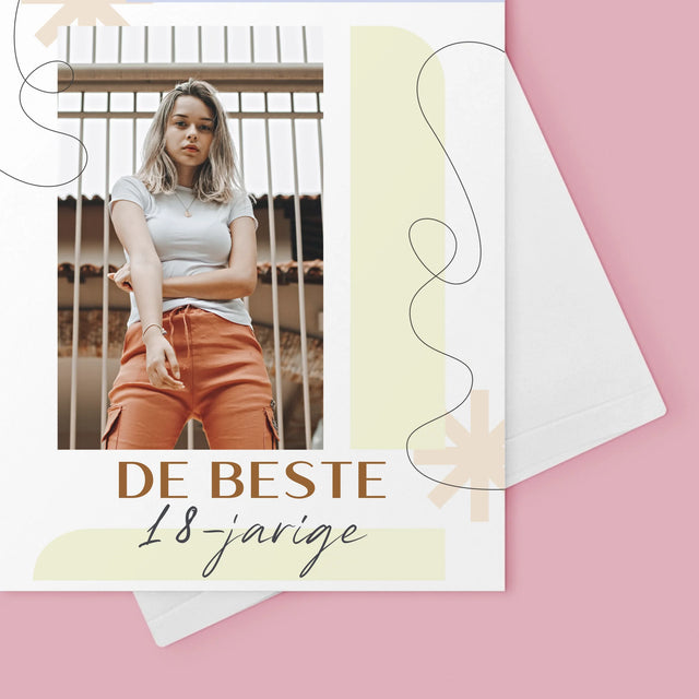 Foto En Handtekening: De Beste 18-Jarige - Wenskaart