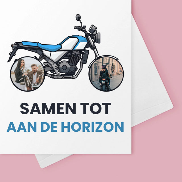 Fotocollage: Samen Tot Aan De Horizon - Wenskaart