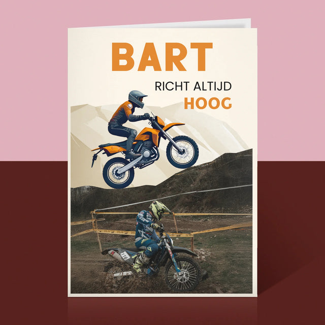 Foto En Handtekening: Richt Altijd Hoog - Wenskaart