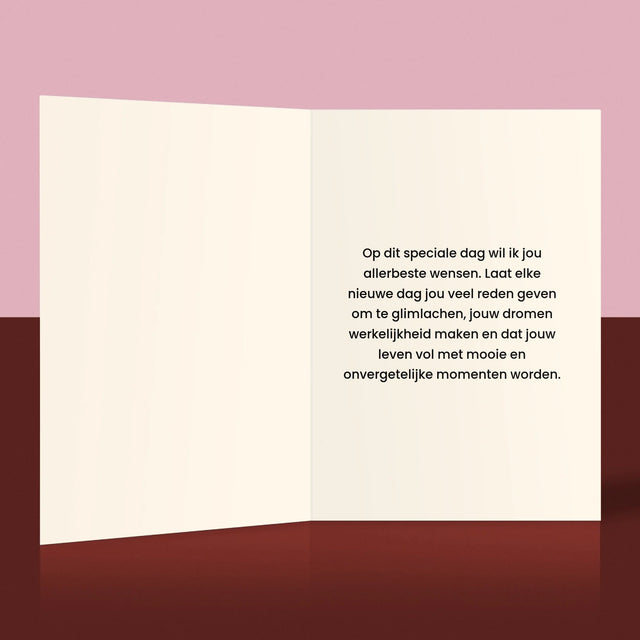 Foto En Handtekening: Richt Altijd Hoog - Wenskaart