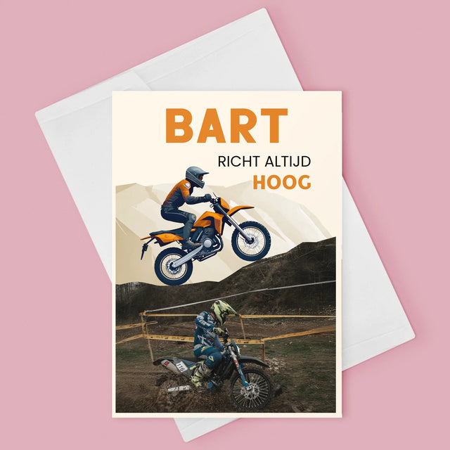 Foto En Handtekening: Richt Altijd Hoog - Wenskaart