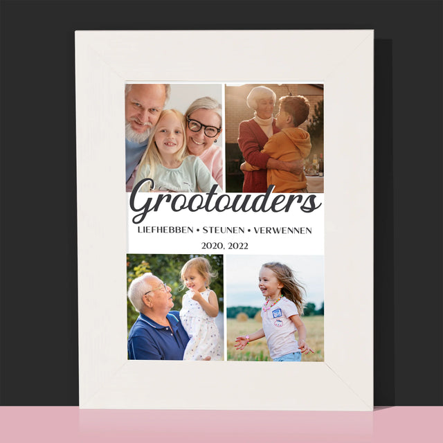 Fotocollage: Liefste Grootouders - Fotokader (Horziontaal)