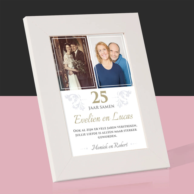 Fotocollage: 25 Jaar Samen - Fotokader (Horziontaal)