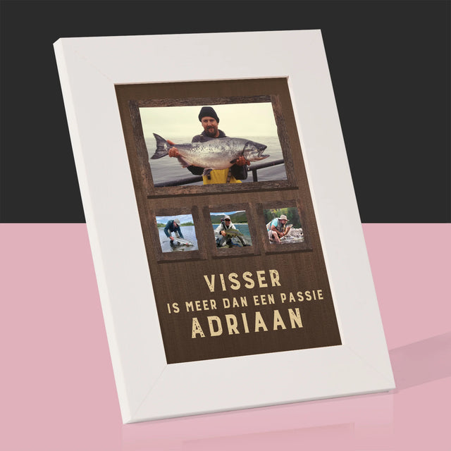 Fotocollage: Vissen Is Meer Dan Een Passie - Fotokader (Horziontaal)