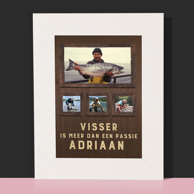 Fotocollage: Vissen Is Meer Dan Een Passie - Fotokader (Horziontaal)