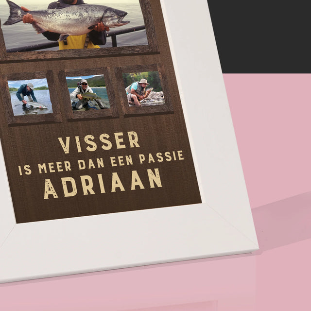 Fotocollage: Vissen Is Meer Dan Een Passie - Fotokader (Horziontaal)