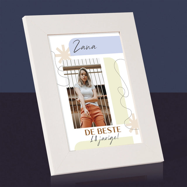 Foto En Handtekening: De Beste 18-Jarige - Fotokader (Horziontaal)