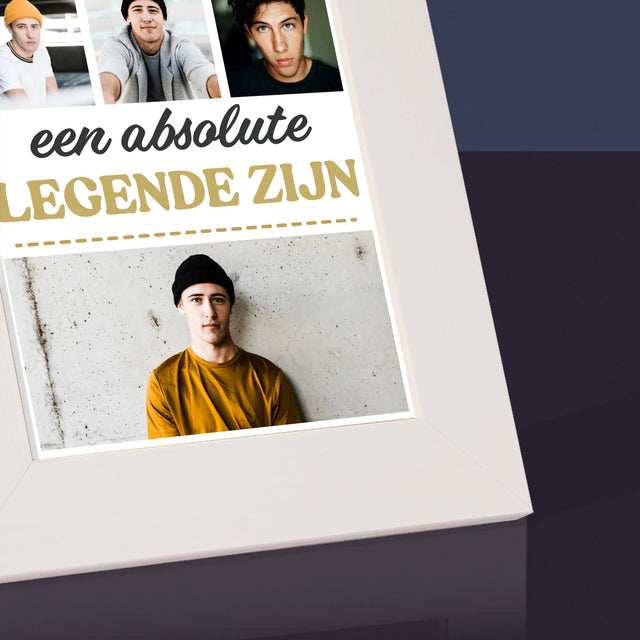Fotocollage: 18 Jaar Een Legende Zijn - Fotokader (Horziontaal)