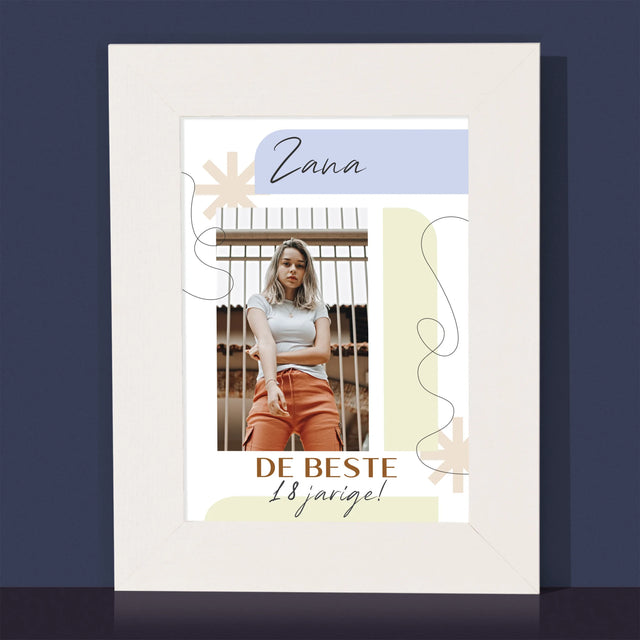 Foto En Handtekening: De Beste 18-Jarige - Fotokader (Horziontaal)