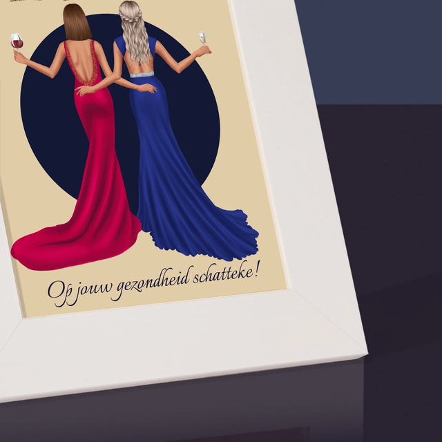 Karakter Schepper: 40E Verjaardag, Vriendin - Fotokader (Horziontaal)