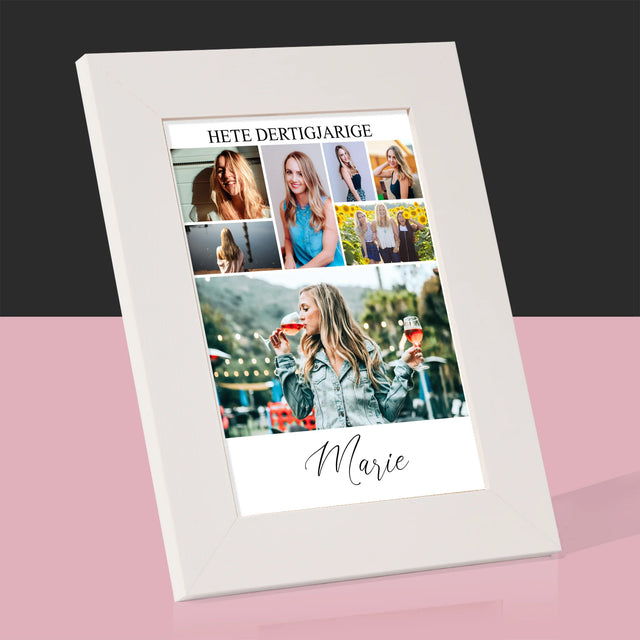 Fotocollage: Hete Dertigjarige - Fotokader (Horziontaal)