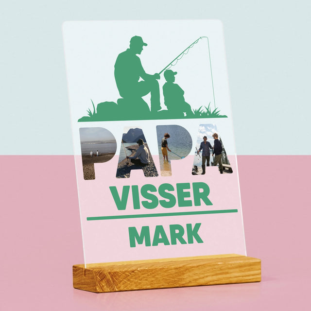 Woord Van Foto'S: Papa Visser - Afdruk Op Acrylglas (Verticaal)