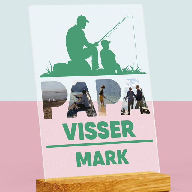 Woord Van Foto'S: Papa Visser - Afdruk Op Acrylglas (Verticaal)