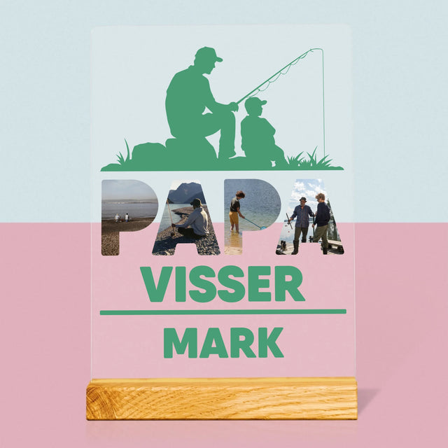 Woord Van Foto'S: Papa Visser - Afdruk Op Acrylglas (Verticaal)