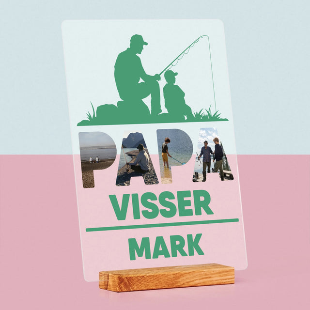 Woord Van Foto'S: Papa Visser - Afdruk Op Acrylglas (Verticaal)