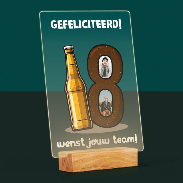 Fotocollage: 18 Pintje - Afdruk Op Acrylglas (Verticaal)