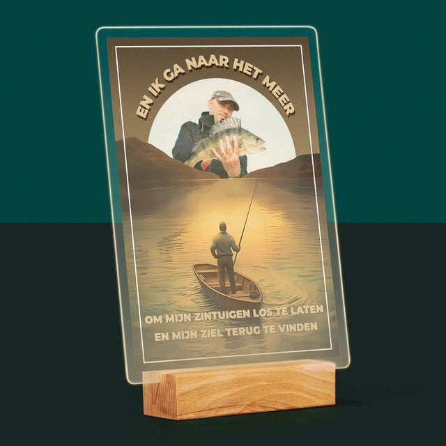 Foto En Handtekening: En Ik Ga Naar Het Meer - Afdruk Op Acrylglas (Verticaal)