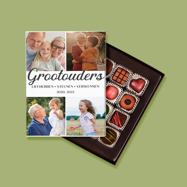 Fotocollage: Liefste Grootouders - Pralines