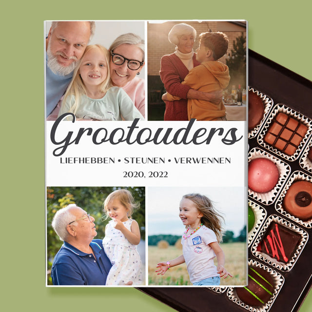 Fotocollage: Liefste Grootouders - Pralines