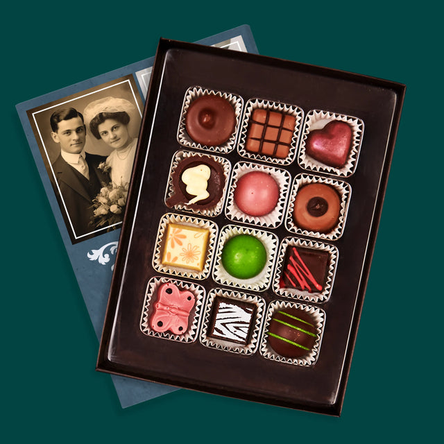 Fotocollage: Jarenlang Samen - Pralines
