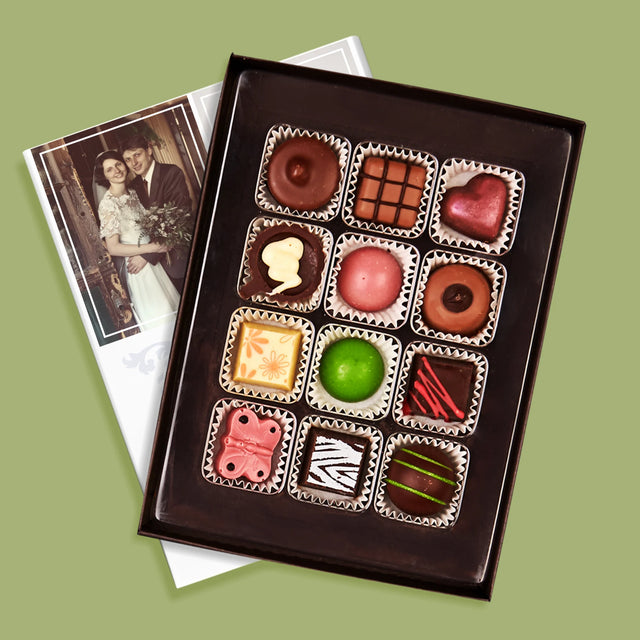 Fotocollage: 25 Jaar Samen - Pralines