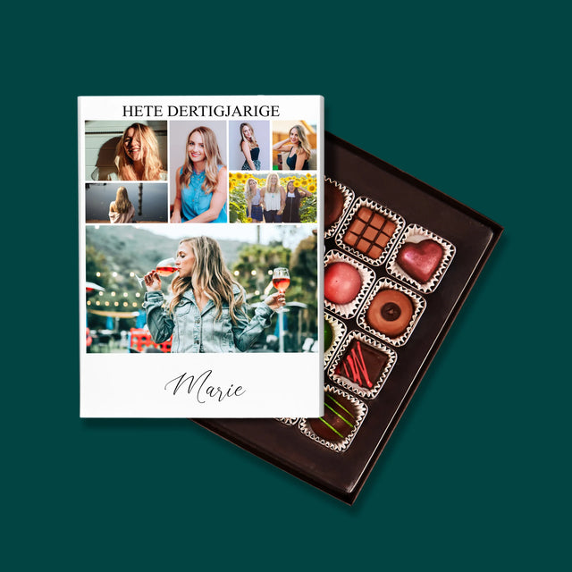 Fotocollage: Hete Dertigjarige - Pralines