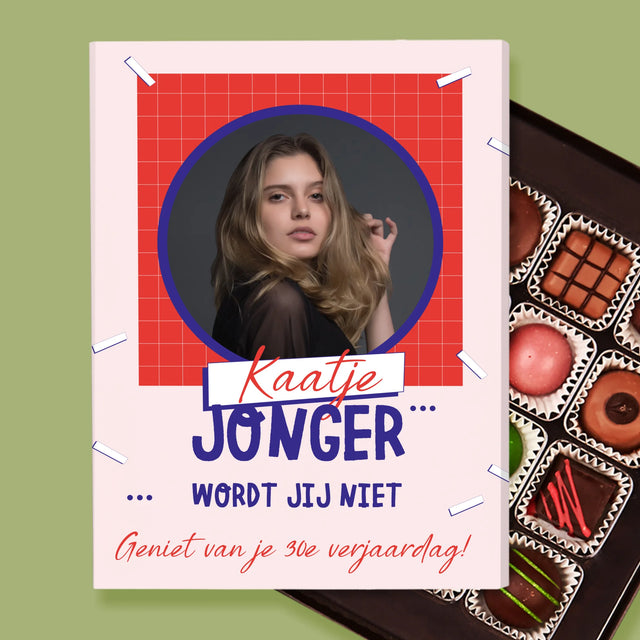 Foto En Handtekening: Jonger Wordt Jij Niet - Pralines