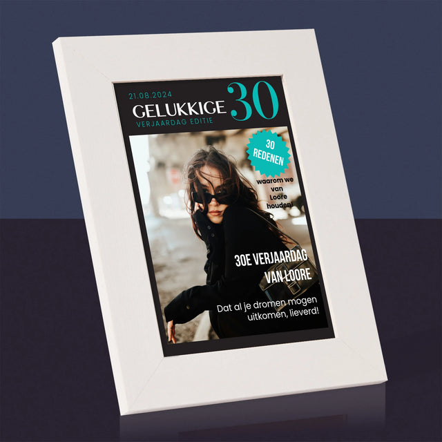 Omslag Van Tijdschrift: Gelukkige 30 - Fotokader (Horziontaal)